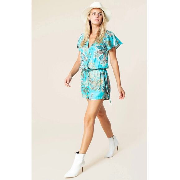Hale Bob Brynn Silk Romper Womens Size SM - Picture 1 of 10
